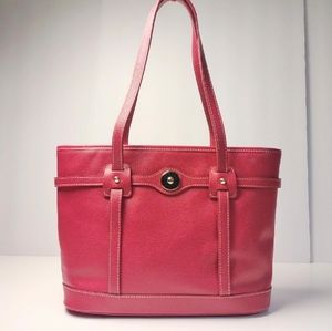 Dooney and Bourke Pave Leather Logo Tote Purse